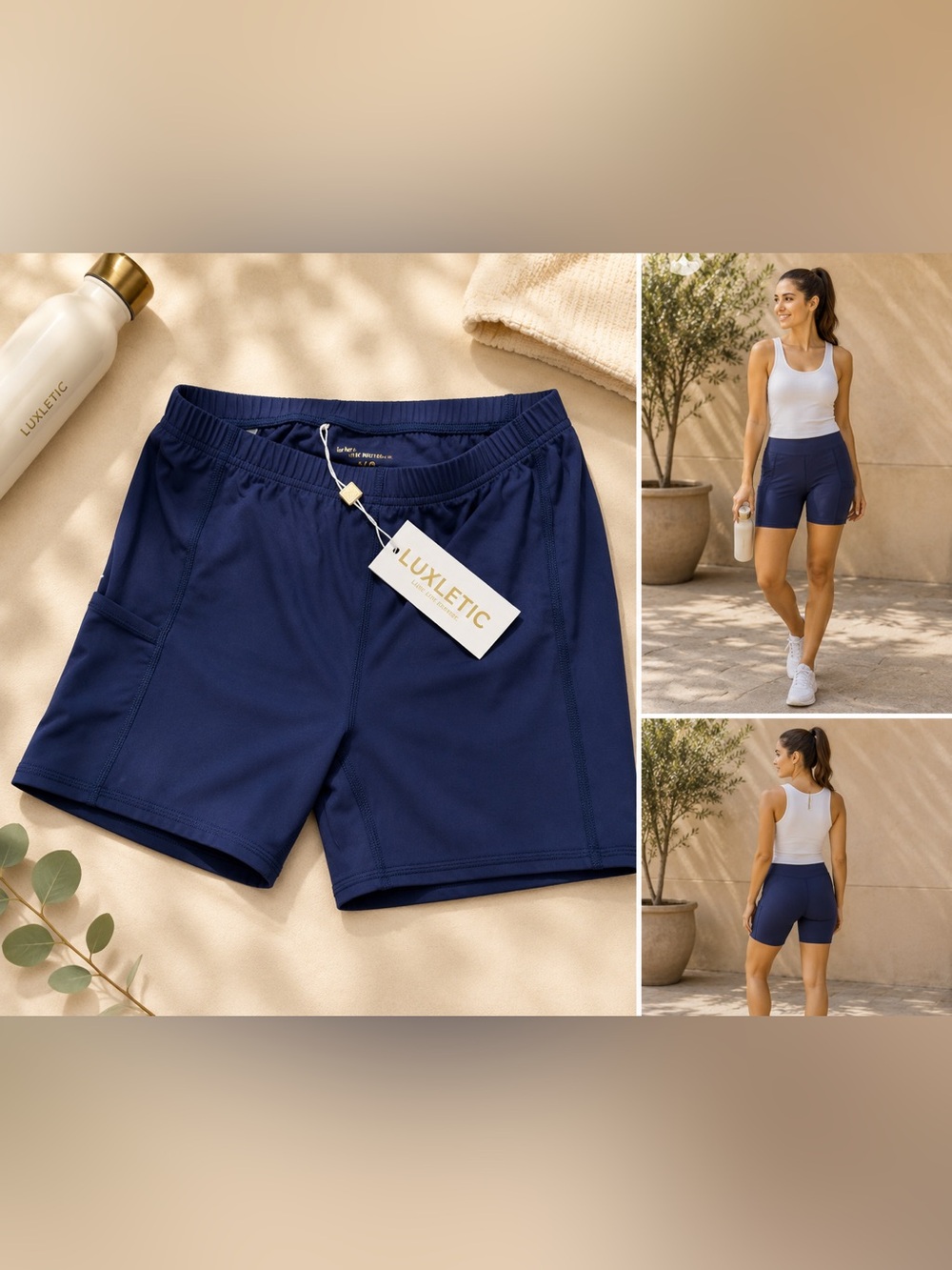 Lilly Pulitzer- Athletic Shorts. Navy NWT